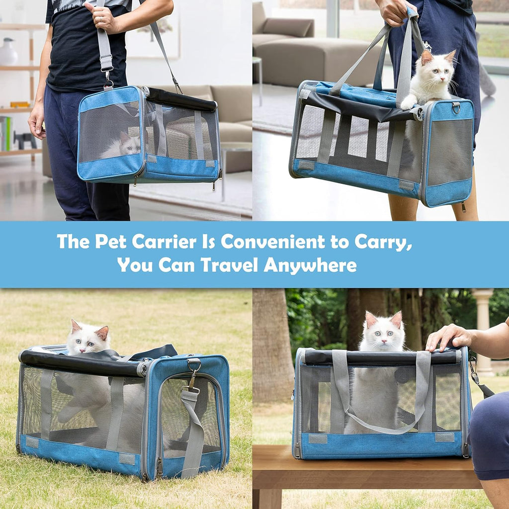 Pet Carrier for Large and Medium Cats, Soft-Sided Pet Carrier for Big Medium Cats and Puppy, Dog Carriers Cat Carriers,Pet Privacy Protection Travel Carrier