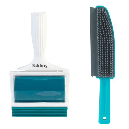 Beldray COMBO-8832 Pet Plus+ Lint Roller & Upholstery Brush Set - TPR Gel Pet