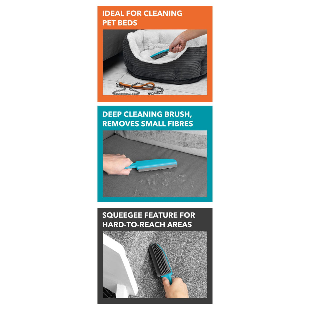 Beldray COMBO-8832 Pet Plus+ Lint Roller & Upholstery Brush Set - TPR Gel Pet
