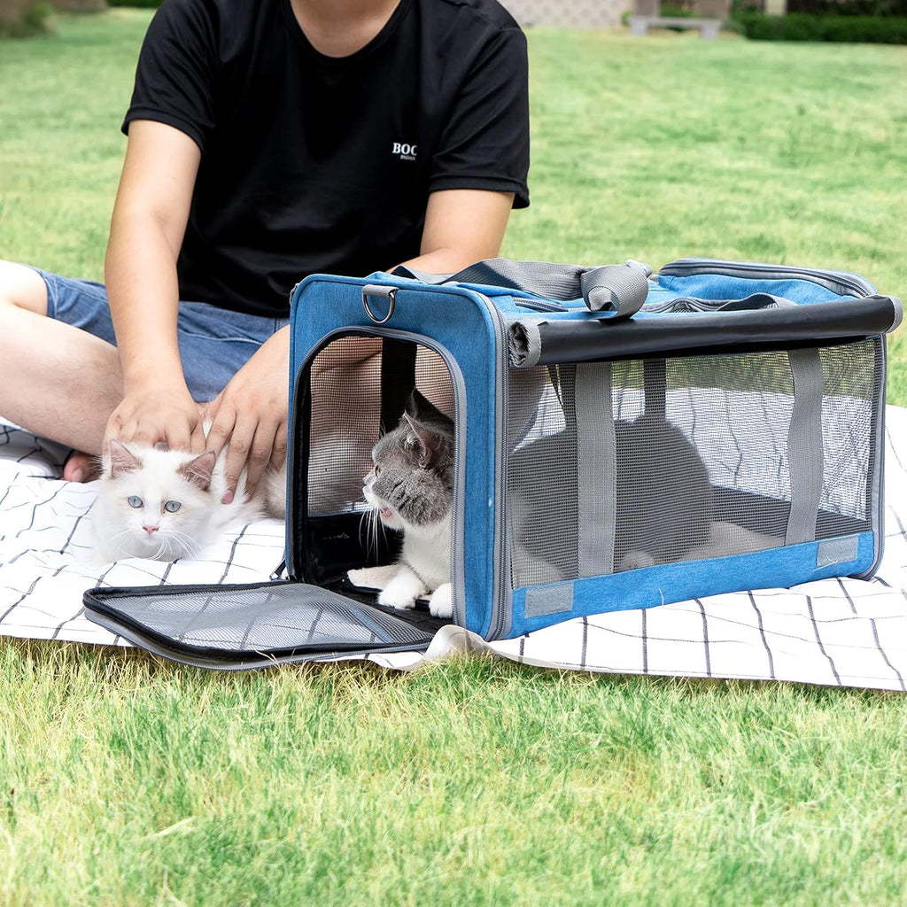 Pet Carrier for Large and Medium Cats, Soft-Sided Pet Carrier for Big Medium Cats and Puppy, Dog Carriers Cat Carriers,Pet Privacy Protection Travel Carrier
